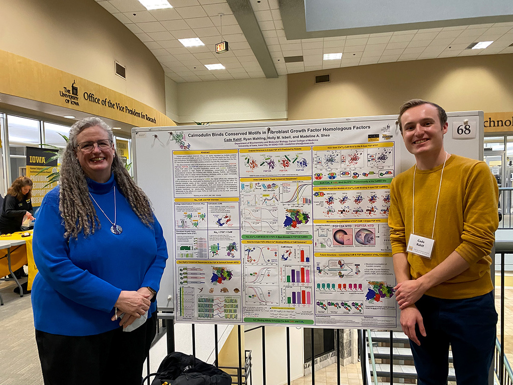 Cade Rahlf and Madeline Shea SURF 2022 poster session
